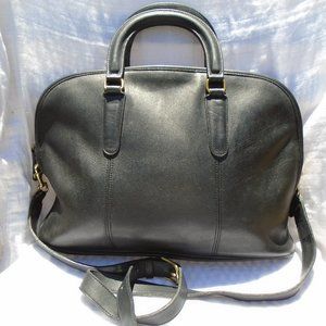 Vintage Coach Leather Messenger Bancroft Brief Satchel Bag Black style C7C 5290